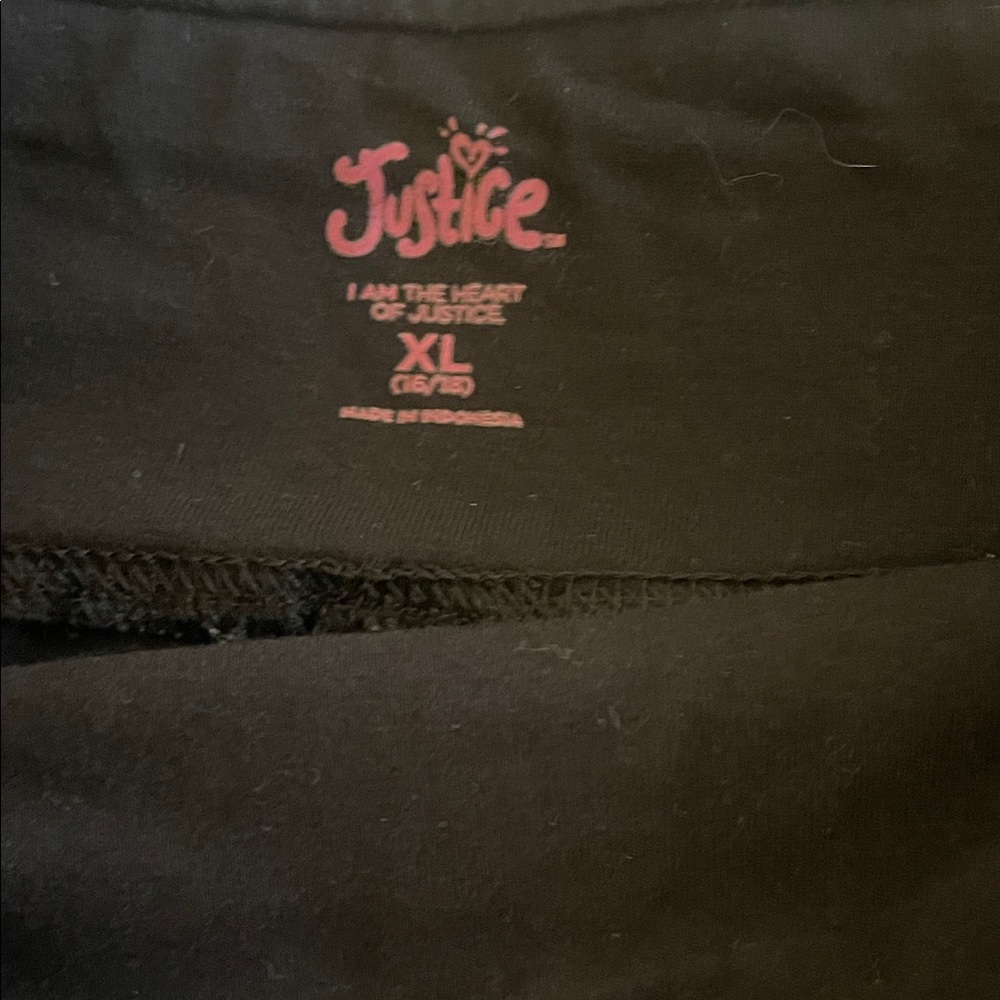 Justice Black Sloth Print Leggings - Picture 2 of 3